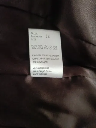 Chaqueta de piel marrón. Como nueva