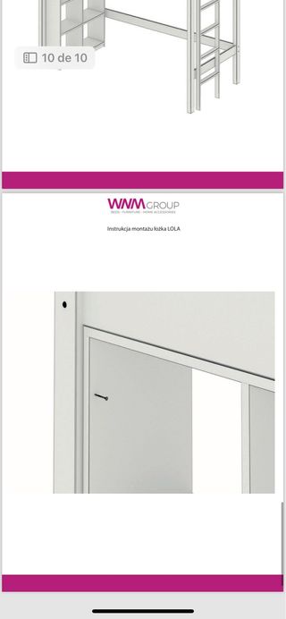 Litera alta WNM GROUP madera blanca