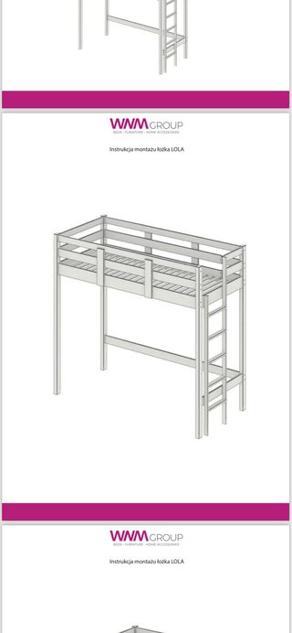 Litera alta WNM GROUP madera blanca