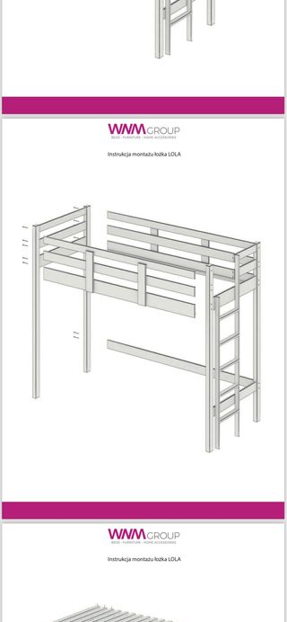 Litera alta WNM GROUP madera blanca