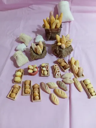 Miniature presepe banco del fornaio