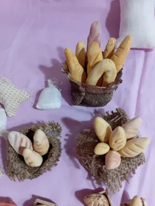 Miniature presepe banco del fornaio