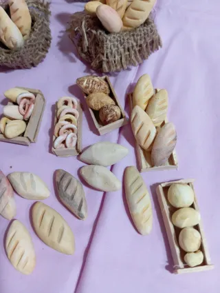 Miniature presepe banco del fornaio