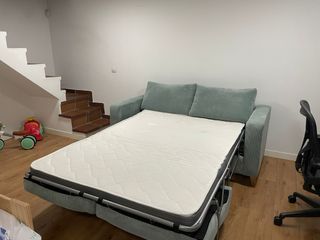 Sofá Cama 2 Plazas Pana Sklum gris azulado