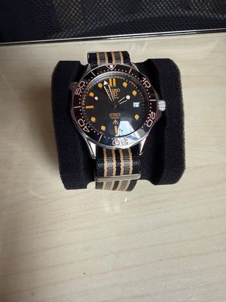 Reloj Seiko Mod Seamaster 007 Nylon Malla