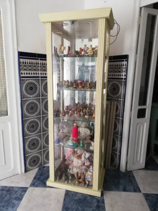 Vitrina expositora cristal con luz