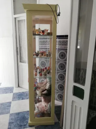 Vitrina expositora cristal con luz