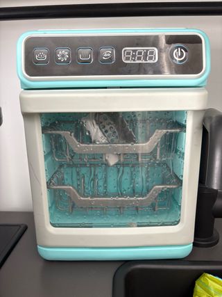 Cocinita de madera IKEA + electrodomésticos juguet