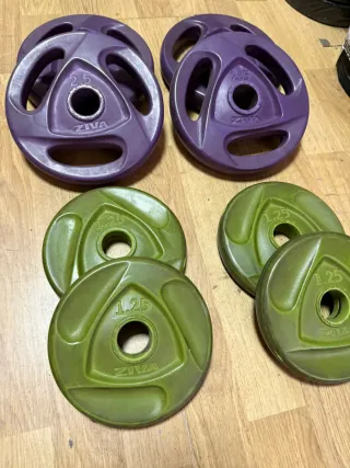 Discos de pesas ZIVA 2.5kg y 1.25kg