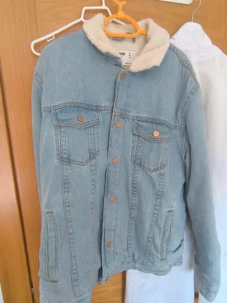 Cazadora vaquera con borrego