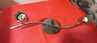 Lampadario a due faretti in metallo