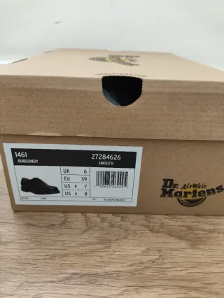 Dr. Martens 1461 T39 Burgundy Smooth