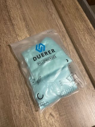 Funda Cojín Seda Rizado 0.6x1m Teal