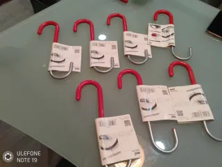 Ganchos para colgar bicicletas (pack 7)