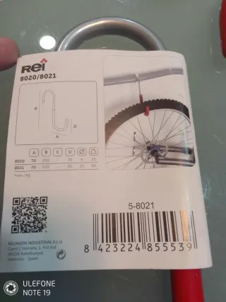 Ganchos para colgar bicicletas (pack 7)