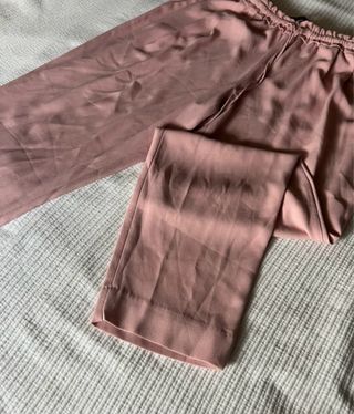 Pantalón rosa cintura elástica