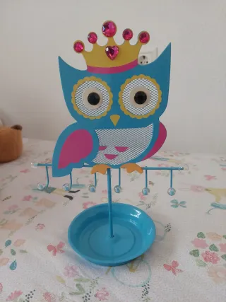 Colgador joyero búho niñas