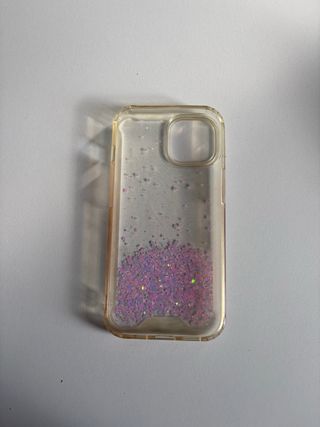 Funda iPhone 15 con purpurina