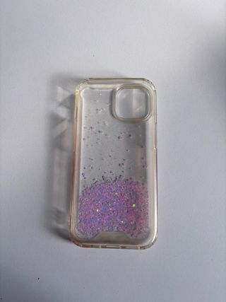 Funda iPhone 15 con purpurina