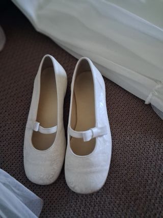 Vestido Comunión Amaya Blanco y Rosa