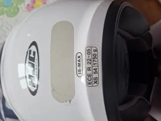 Casco Modular Moto HJC Talla XS Blanco/Negro 54 cm