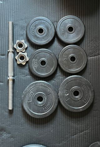 Mancuernas y discos 2kg + 1.25kg