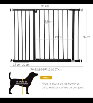 Barrera de seguridad 76-107 cm