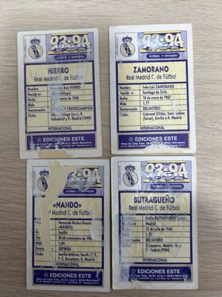 Cromos Real Madrid Fútbol