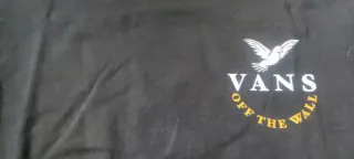 Camiseta Vans Negra Manga Corta Dibujo