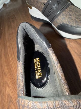 Michael Kors Zapatillas Cuña Marrón/Negro