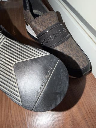 Michael Kors Zapatillas Cuña Marrón/Negro