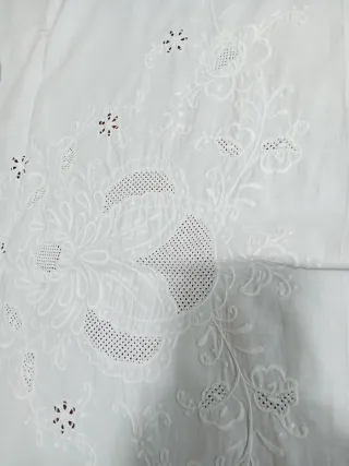 Lenzuola cotone ricamate 280x220