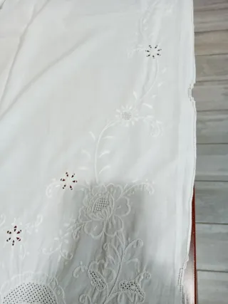 Lenzuola cotone ricamate 280x220