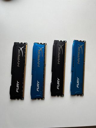 4x Módulos Memoria RAM HyperX Fury DDR3