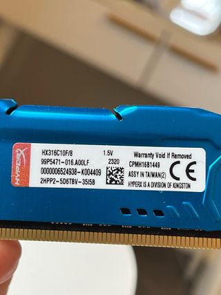 4x Módulos Memoria RAM HyperX Fury DDR3