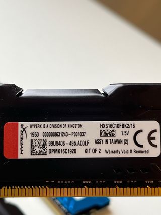 4x Módulos Memoria RAM HyperX Fury DDR3