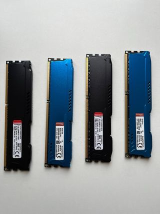 4x Módulos Memoria RAM HyperX Fury DDR3