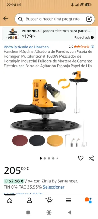 Lijadora y alisadora de cemento