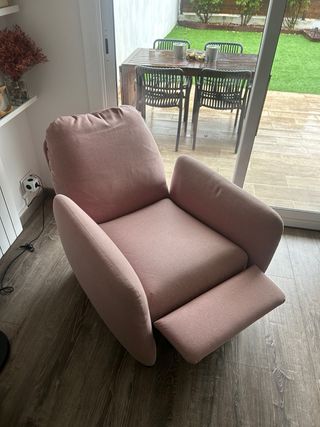 Sillón reclinable Ekolsund Ikea rosa