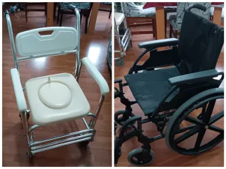 Silla baño y silla de ruedas  óptimas condiciones