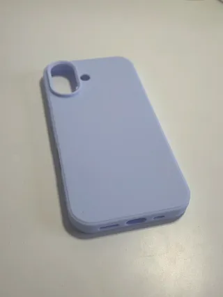 Cover per iPhone 16 Blu Chiaro in Silicone