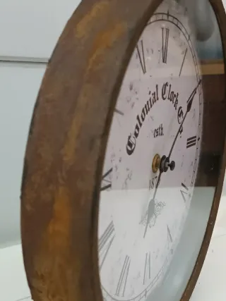 Reloj chapa oxidada diámetro 25.5 holandés