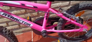 Bicicleta infantil 16 pulgadas rosa fucsia