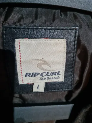 Chaqueta de cuero negra