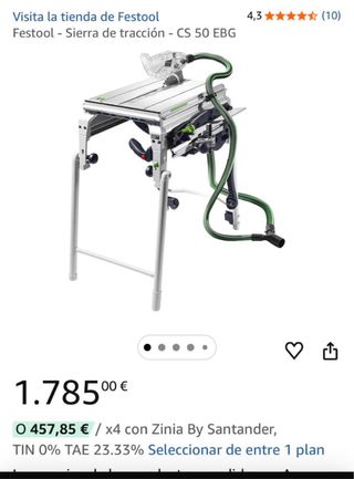 Festool Sierra de tracción CS 50 EBG