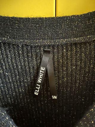 Maglia Elli White nera con perle