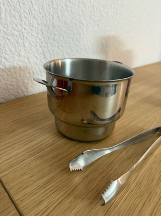 Cubitera de hielo de acero inoxidable