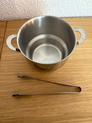 Cubitera de hielo de acero inoxidable