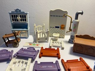 Lote Muebles y piezas Casa Victoriana Playmobil