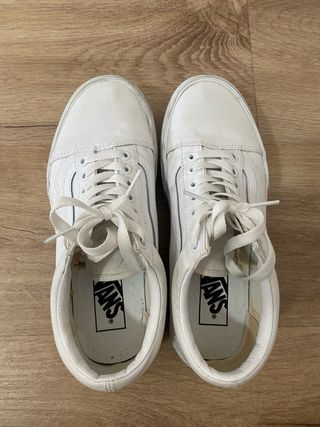 Zapatillas Vans Old Skool Plataforma Blancas